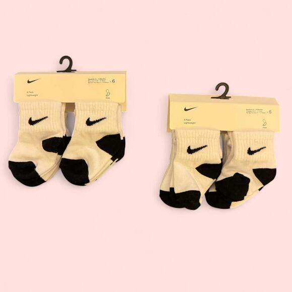 NWT Nike Socks 6-12months - 12 pairs in black and white #NikeSocks - Picture 1 of 4